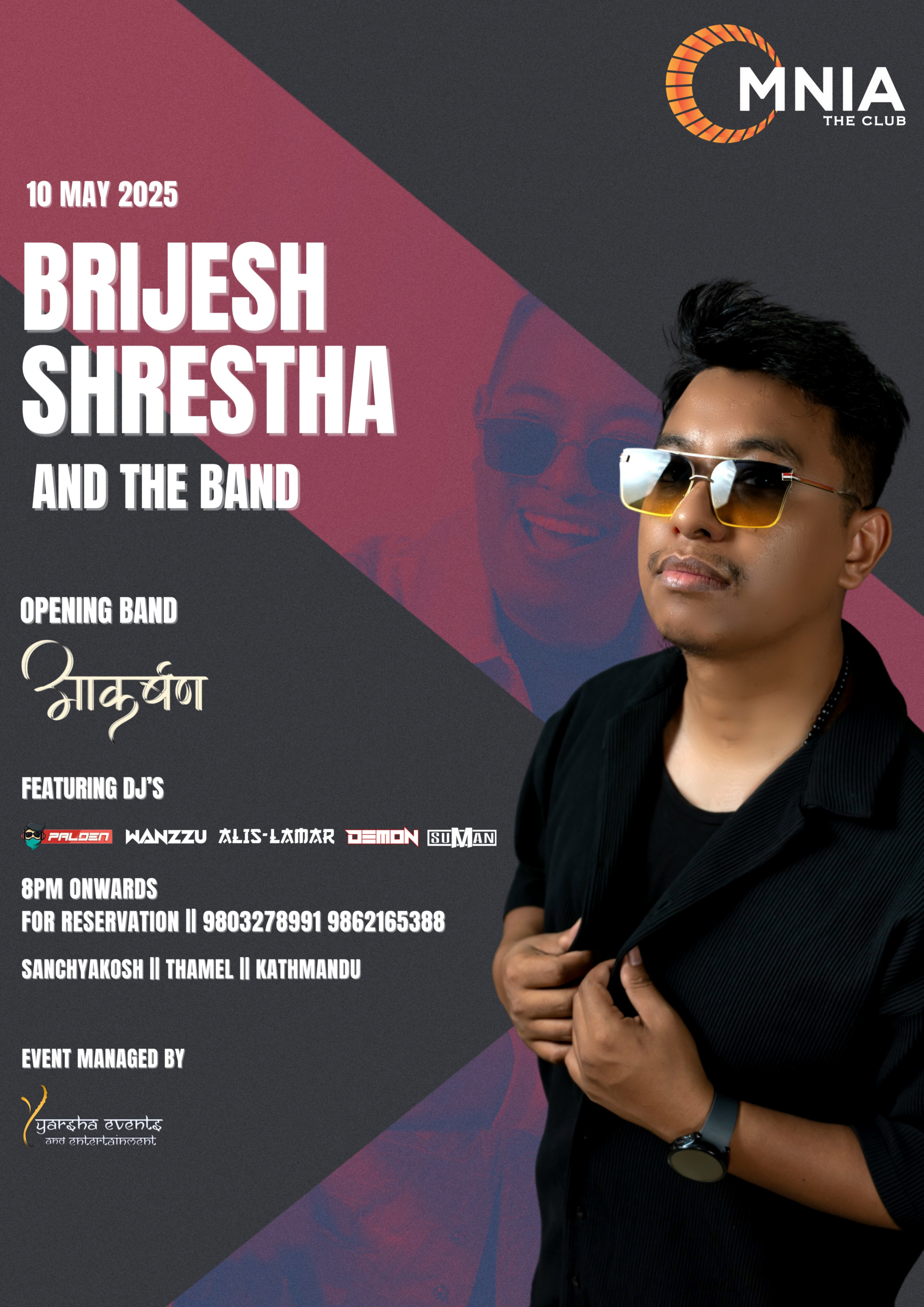 Brijesh Shrestha live ta Club Omnia