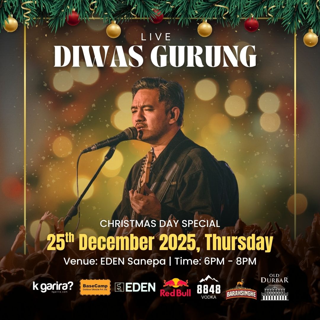 Christmas Event with Diwas Gurung show at Eden Garden